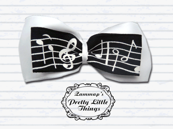 Small music note bow