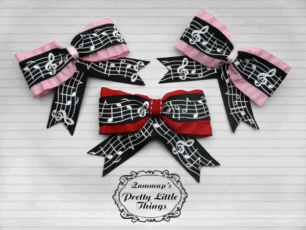 Ruffle Music note bow