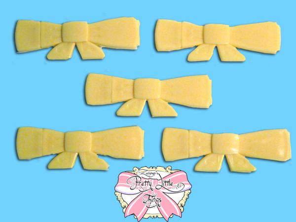 Yellow Plastic Snap Bow