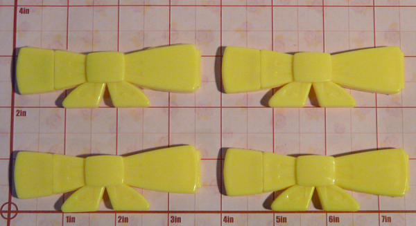 Yellow Plastic Snap Bow - Image 5
