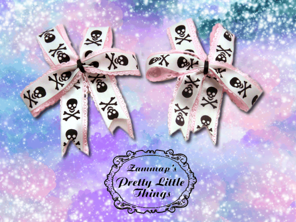 Picot Jolly Roger bow