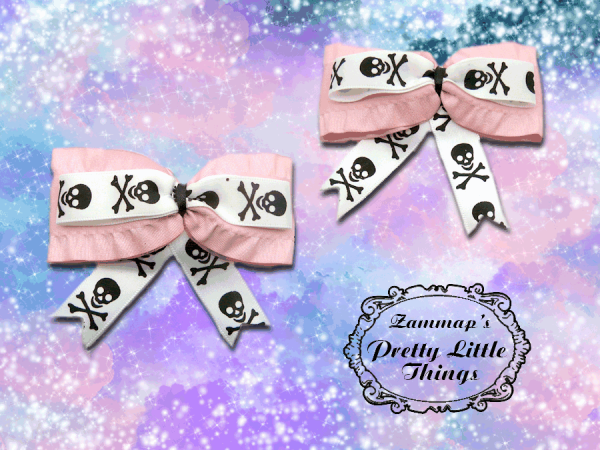 Ruffled Jolly Roger Bow