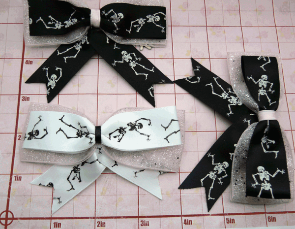 Glitter Dancing Skeleton bow - Image 5