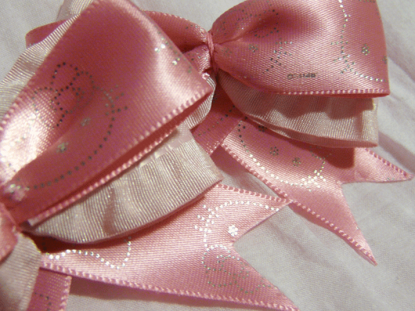 Pink Ruffled Hello Kitty Bow - Image 2