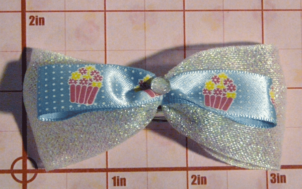 Sparkle cupcake bow - Image 5