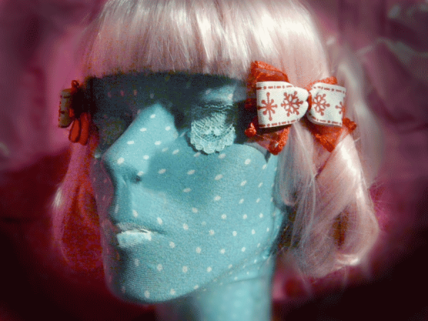Red picot snowflake bow - Image 4