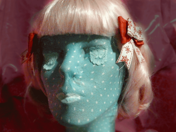Small Ruflled red snowflake bow - Image 4