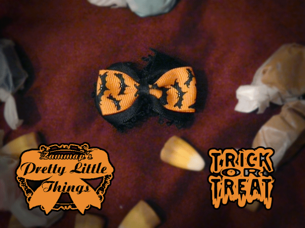 Small Halloween Bat Bow