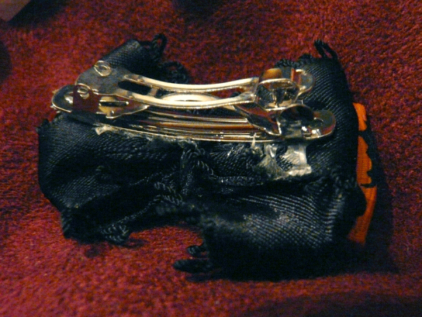 Small Halloween Bat Bow - Image 3