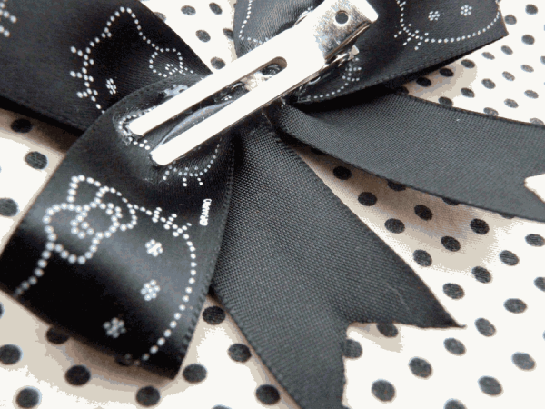 Fat Black Hello Kitty Bow - Image 3