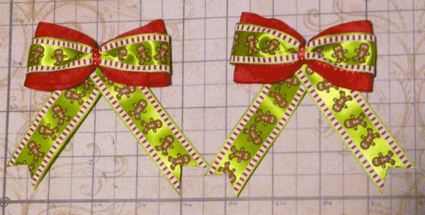 Ruffled Gingerbread man bow - Image 5