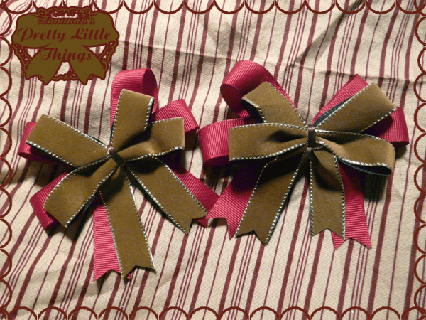 Maroon Chocolate Velvet Bow