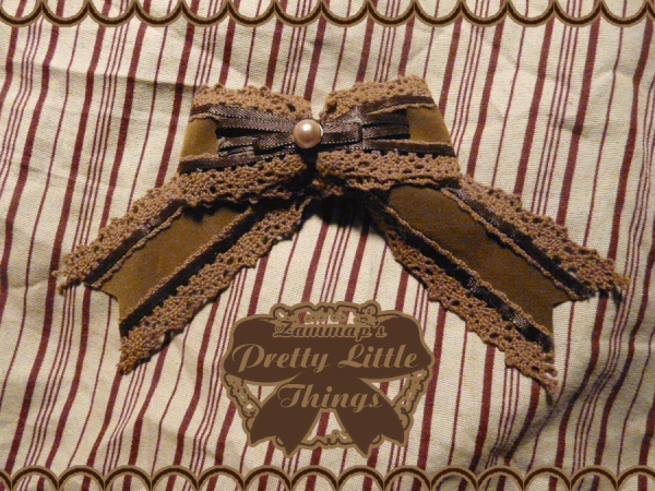 Fancy Velvet Chocolate Bow