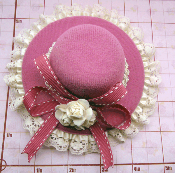 Magenta rose hat - Image 4