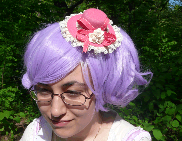 Magenta rose hat - Image 5