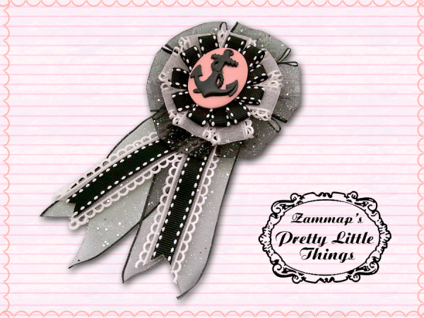 Glitter Anchor Rosette